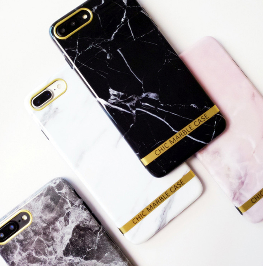 Gold Label Marble iPhone X Case Unusual 7 Plus Cel