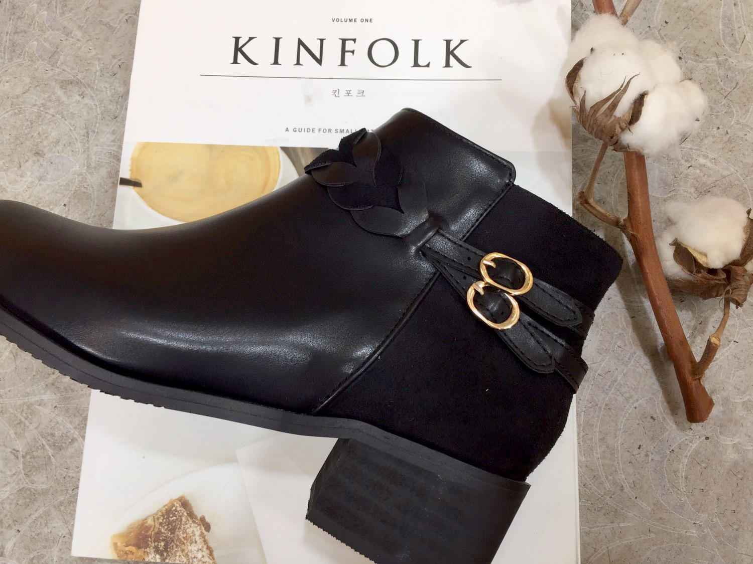 4cm twisted chin plate Suede zipper Decorative foo