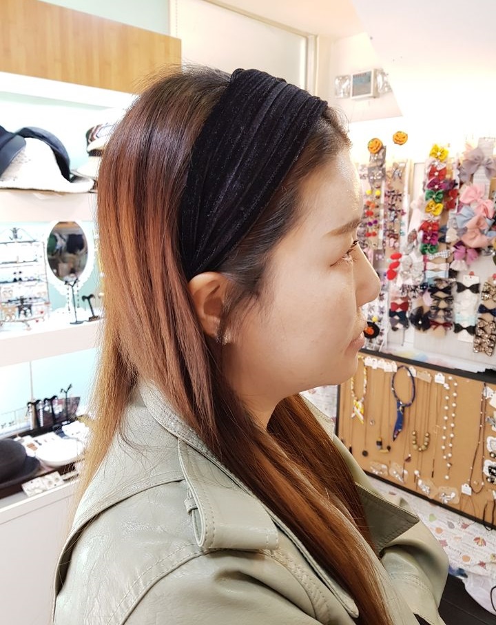 Hair Accessories Velor Wrinkle Hair Band 4colors W