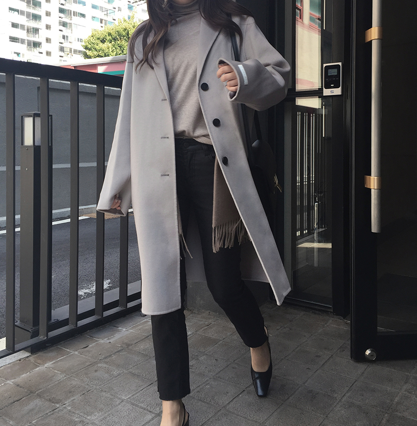 Korea Jeans Pants Matte Black Date Coated Jean Gir