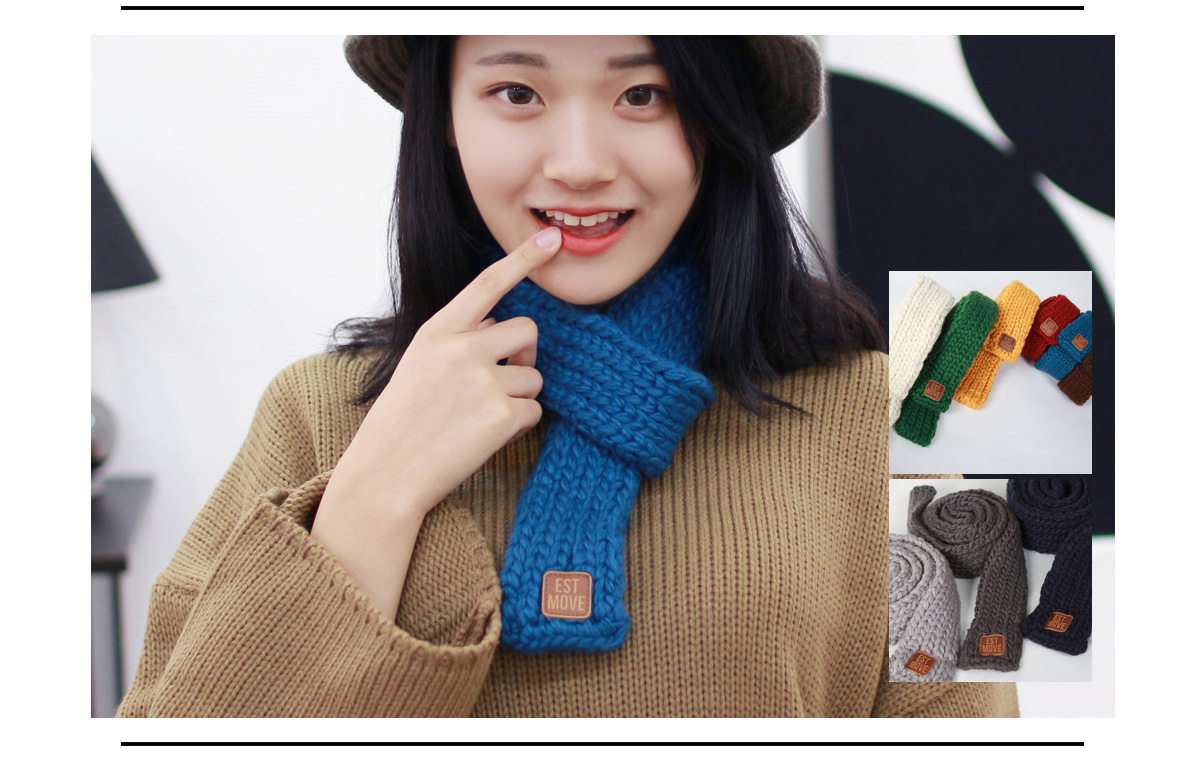 Short sleeve feminine muffler excellent warmth thi