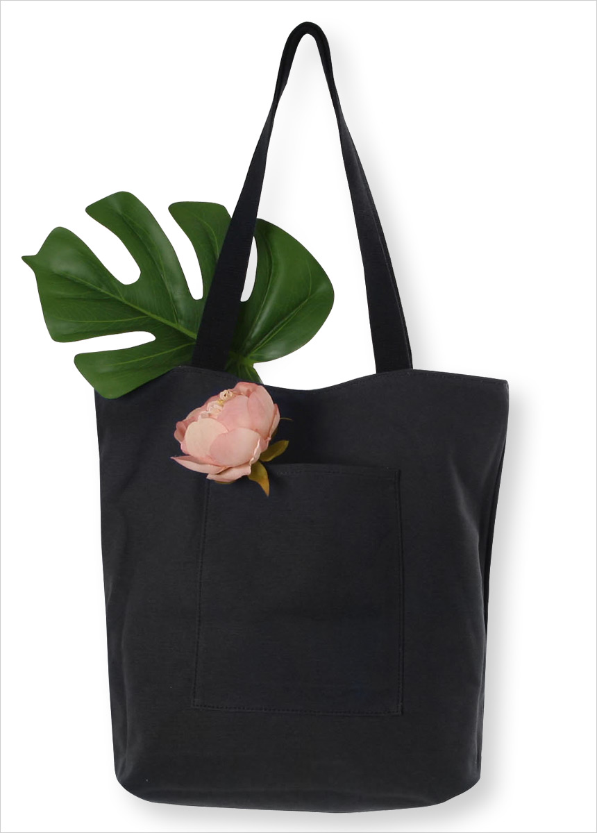 Denim Quilted Stripe Eco Bag Shoulder Bag Durable 