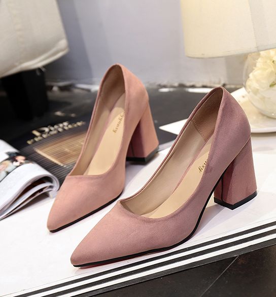 Stiletto Tongue Middle Hill 8cm Women 20s Fall Sho