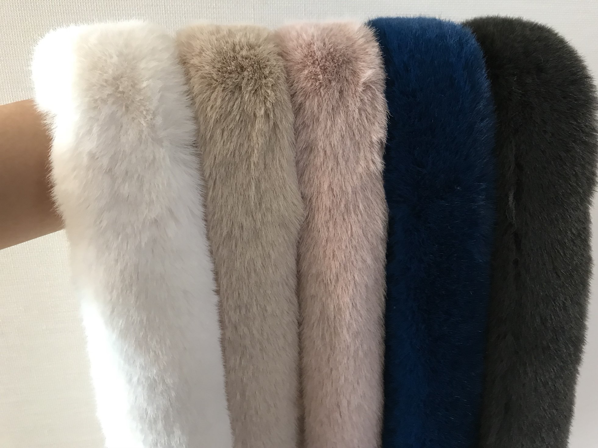 Petit mink fake fur shawl 6color Soft fluffy muffl