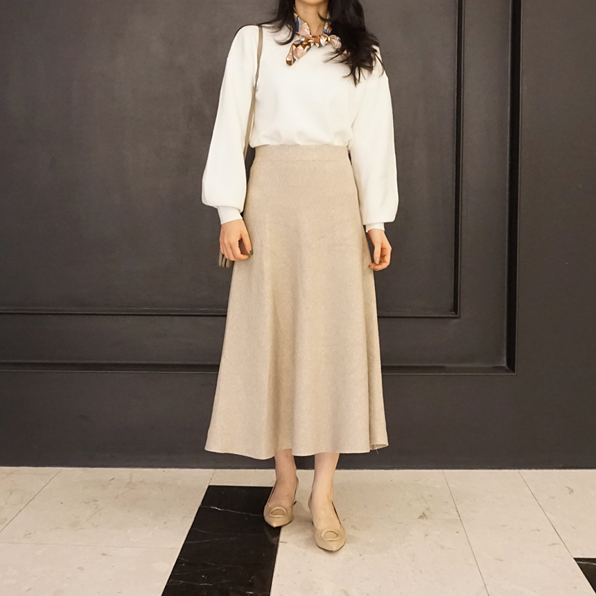 Winter Flare Knit Skirt Ront Hatcher Look Cody Fas