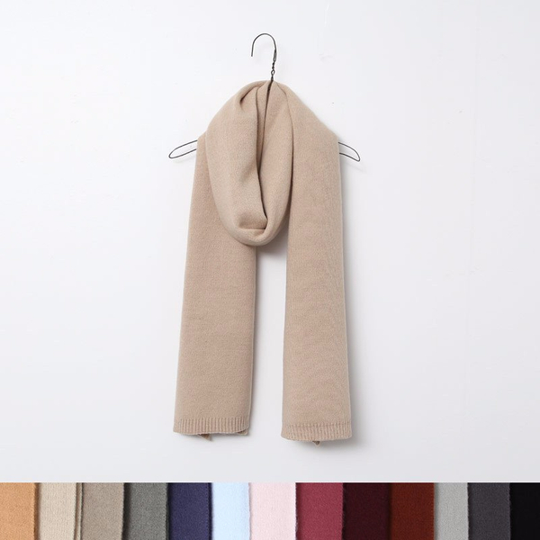 Basic Knitted Plain Shawl Scarf 13color Autumn Wom