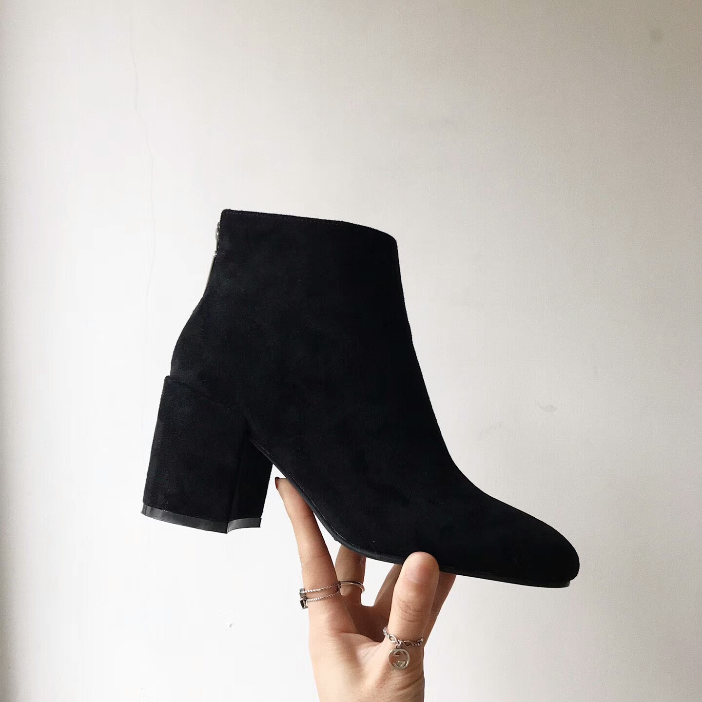 Daily Basic Zipper Angle Boots 30's Women's 