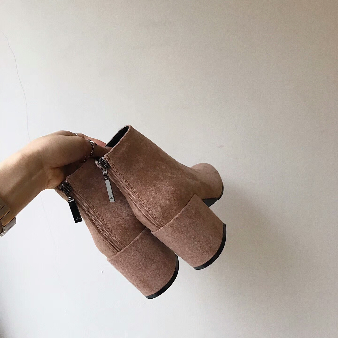 Daily Basic Zipper Angle Boots 30's Women's 