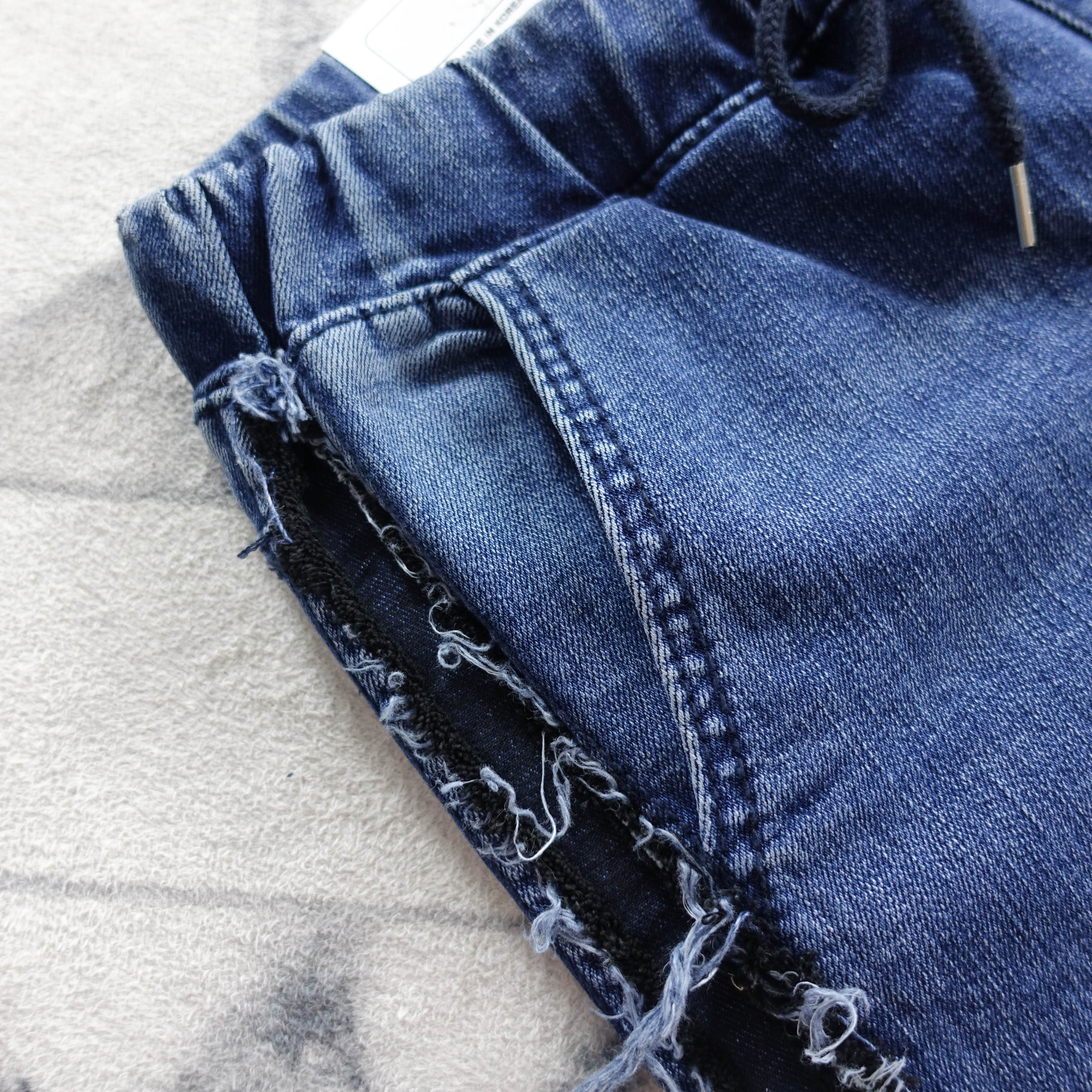 Korea Jeans Pants line bending jeans men's coor