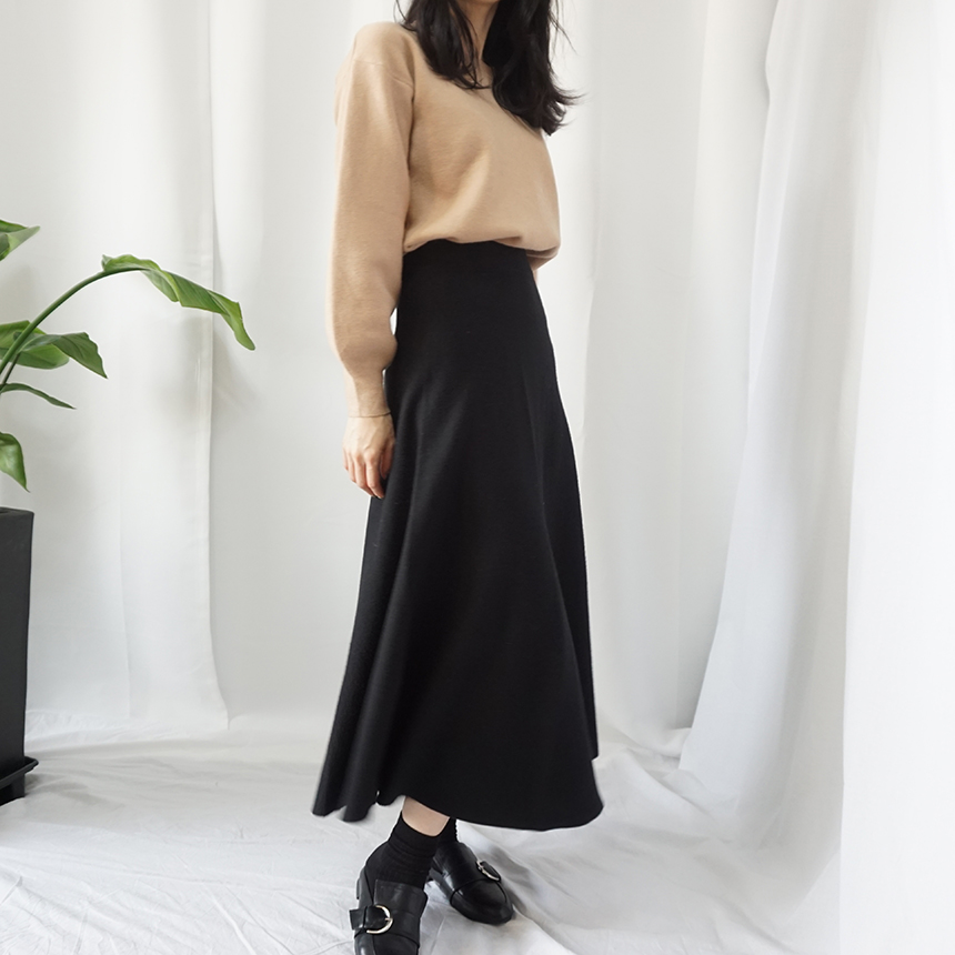 Winter Flare Knit Skirt Ront Hatcher Look Cody Fas