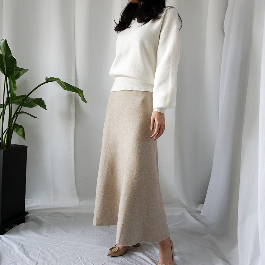 Winter Flare Knit Skirt Ront Hatcher Look Cody Fas