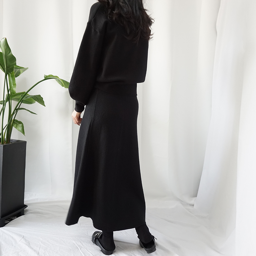 Winter Flare Knit Skirt Ront Hatcher Look Cody Fas