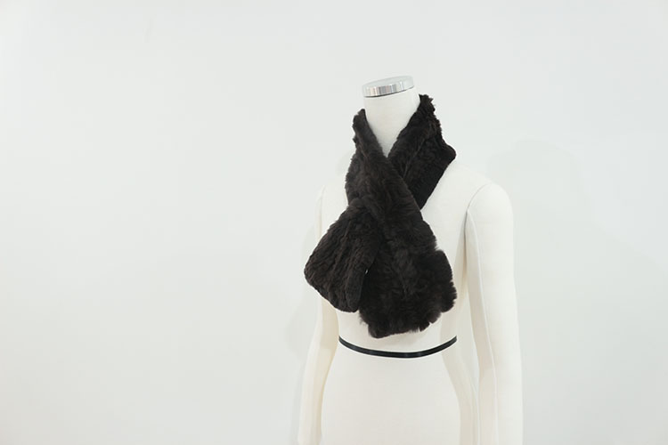 Rex rabbit hair shawl pretty girl muffler