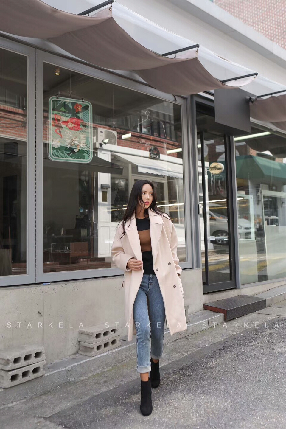 Daily Basic Zipper Angle Boots 30's Women's 