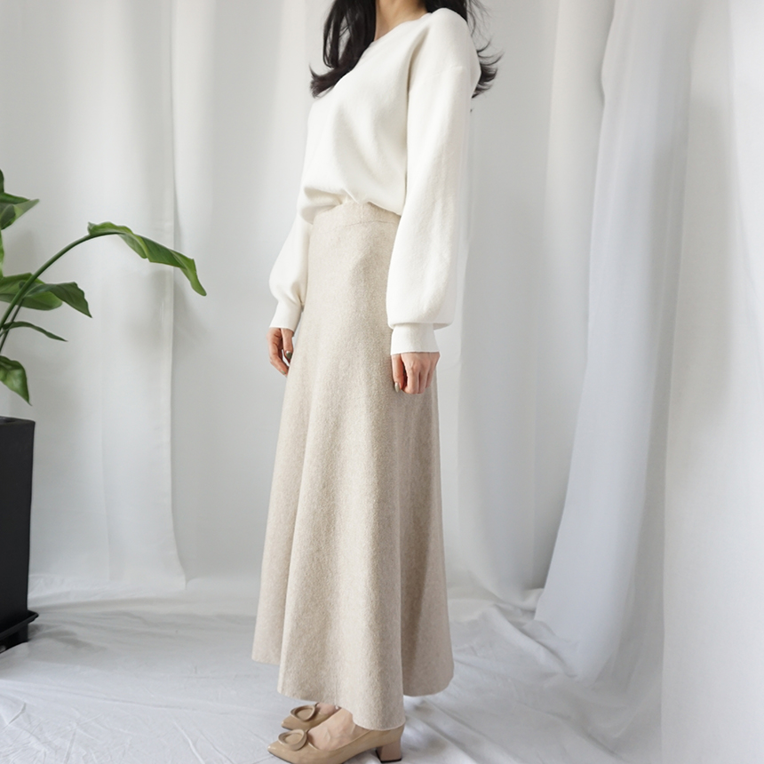 Winter Flare Knit Skirt Ront Hatcher Look Cody Fas