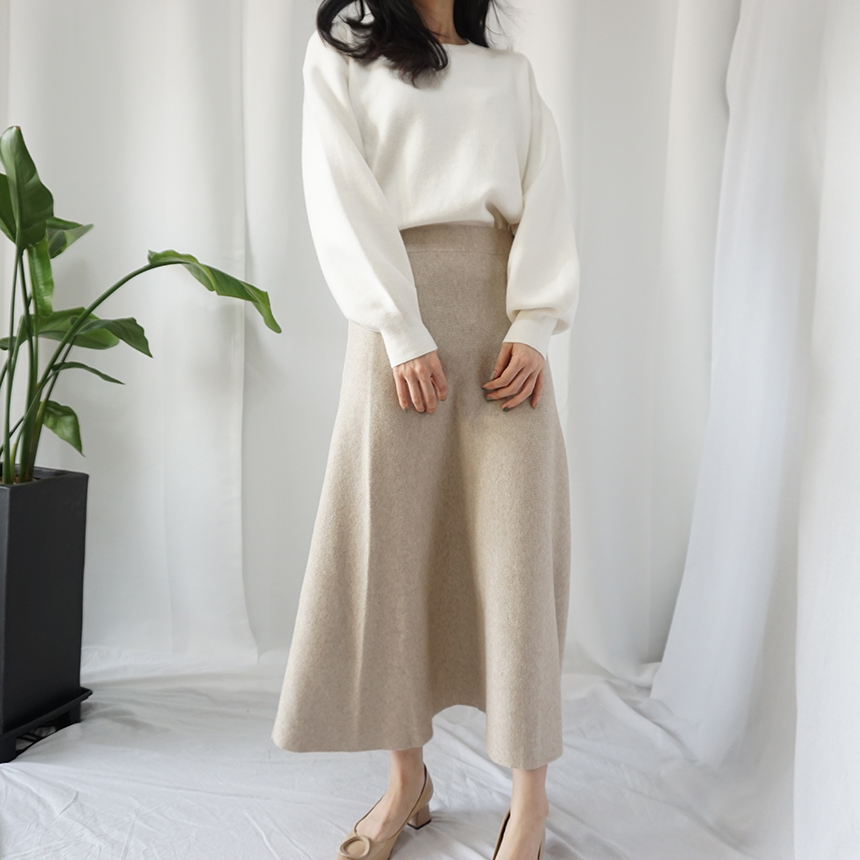 Winter Flare Knit Skirt Ront Hatcher Look Cody Fas