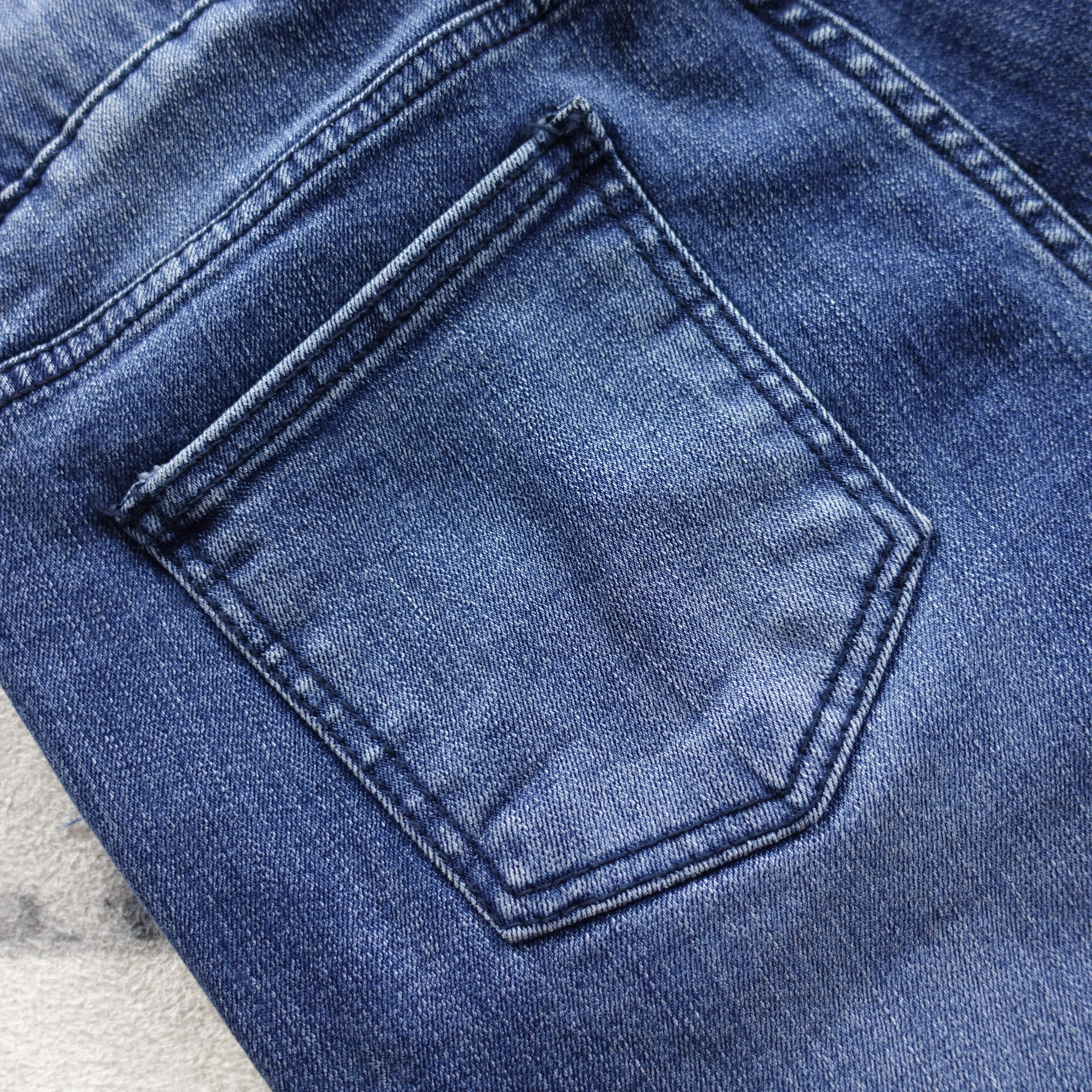 Korea Jeans Pants line bending jeans men's coor