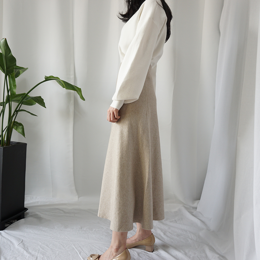 Winter Flare Knit Skirt Ront Hatcher Look Cody Fas