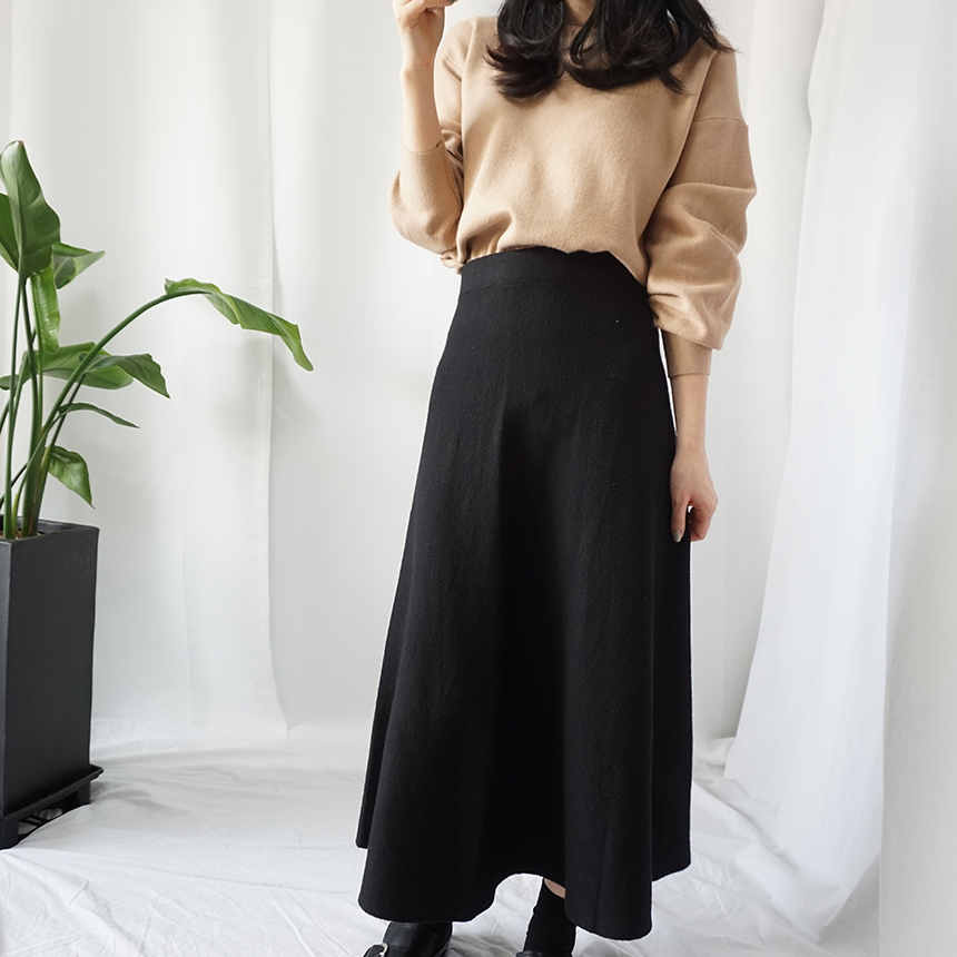 Winter Flare Knit Skirt Ront Hatcher Look Cody Fas