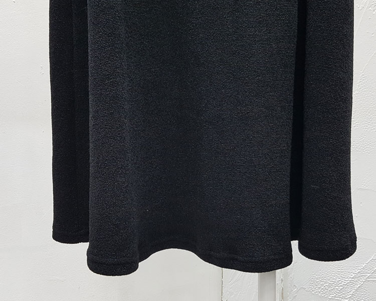 Ribbon Banding Knit Flare Skirt Daily Look Long sk