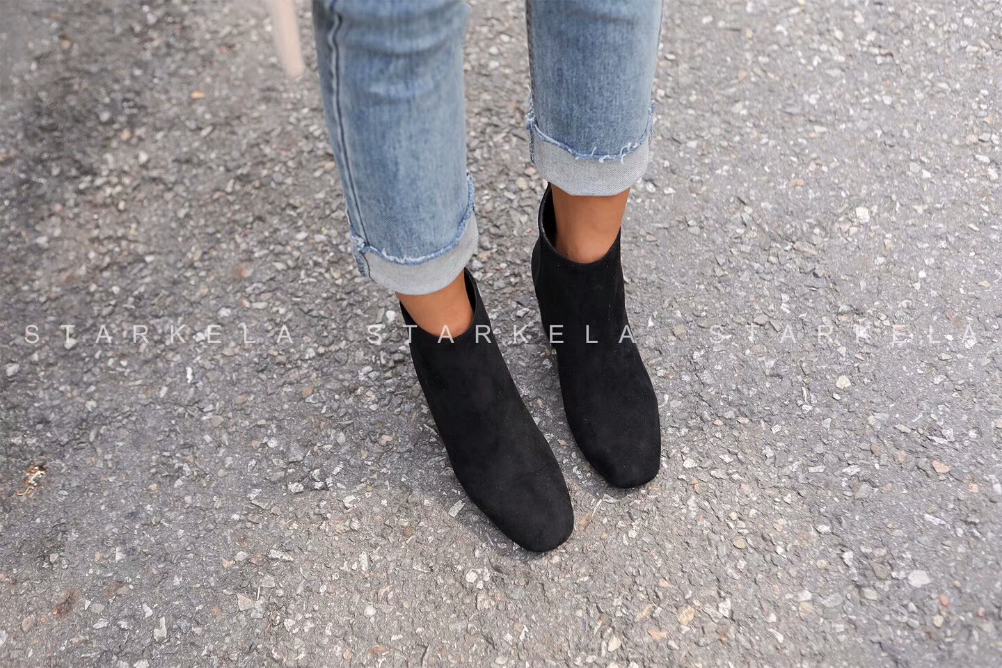 Daily Basic Zipper Angle Boots 30's Women's 