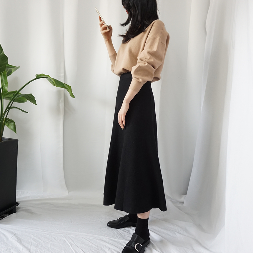 Winter Flare Knit Skirt Ront Hatcher Look Cody Fas