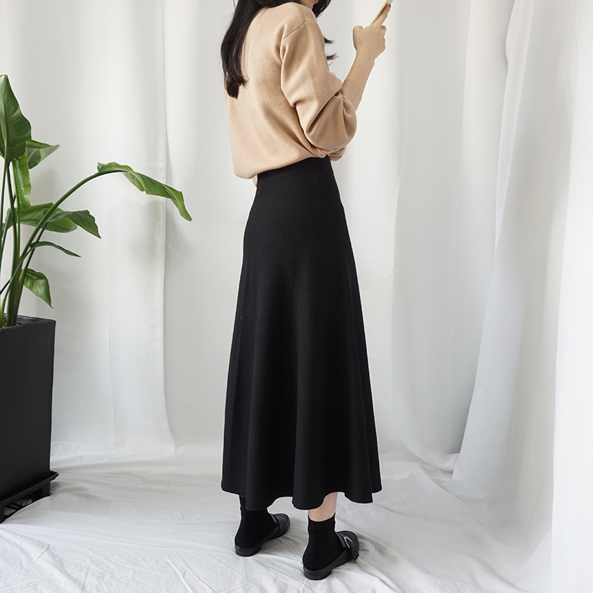 Winter Flare Knit Skirt Ront Hatcher Look Cody Fas