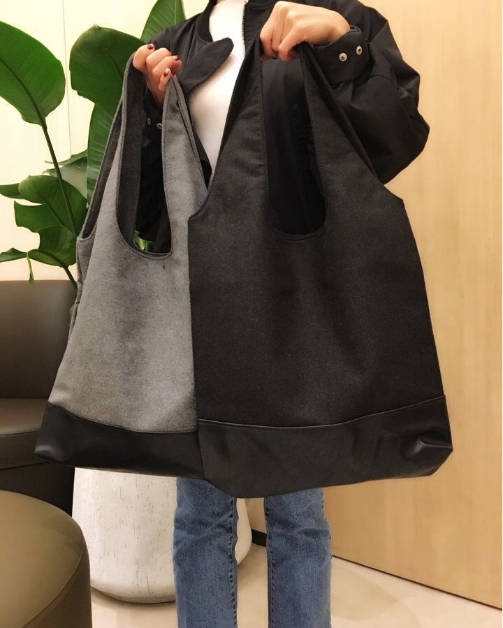 Unisex Woolen Shoulder Eco Bag Casual Bag Simple U