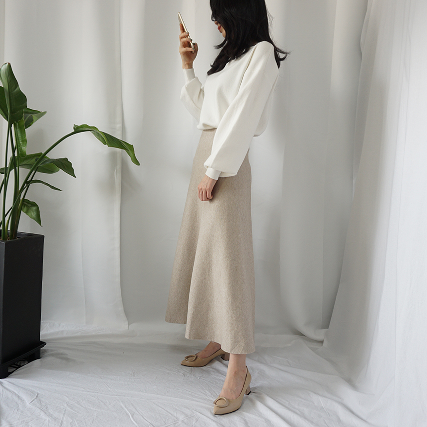 Winter Flare Knit Skirt Ront Hatcher Look Cody Fas