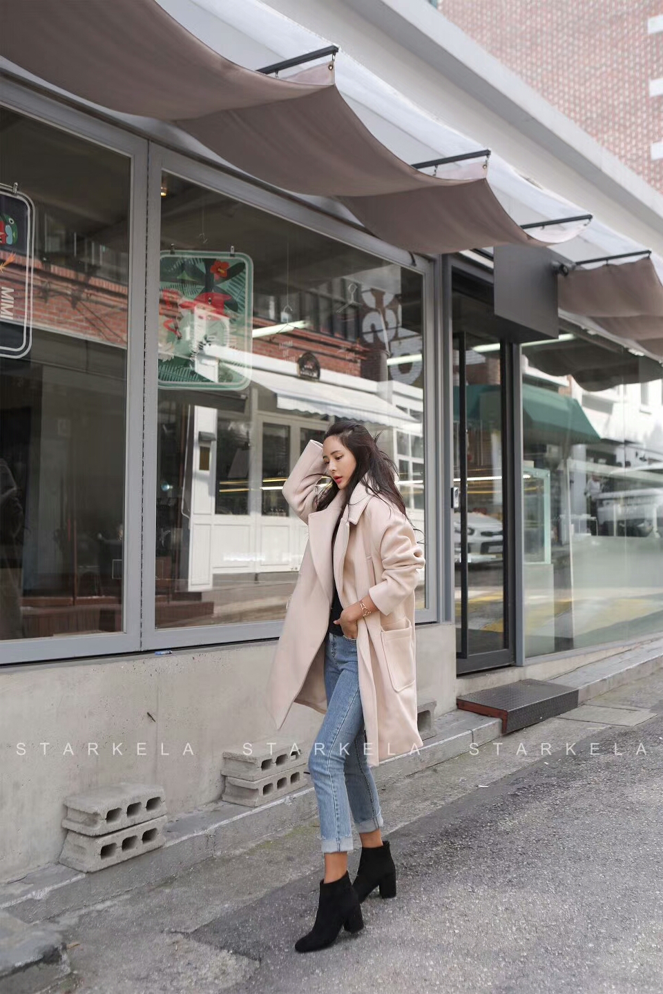 Daily Basic Zipper Angle Boots 30's Women's 