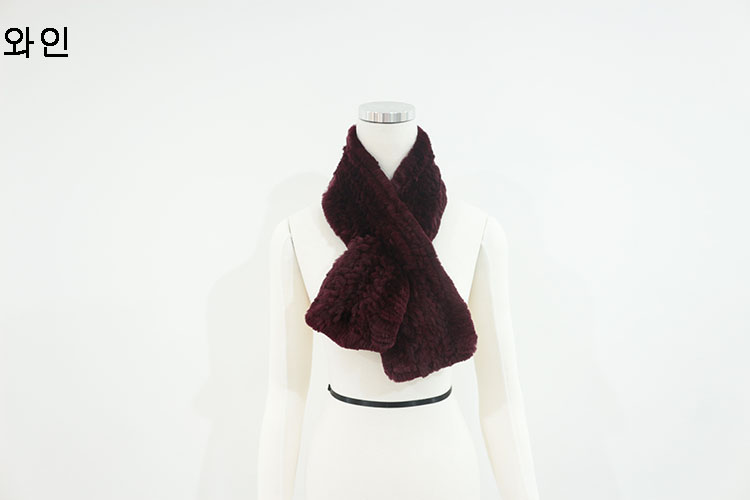 Rex rabbit hair shawl pretty girl muffler