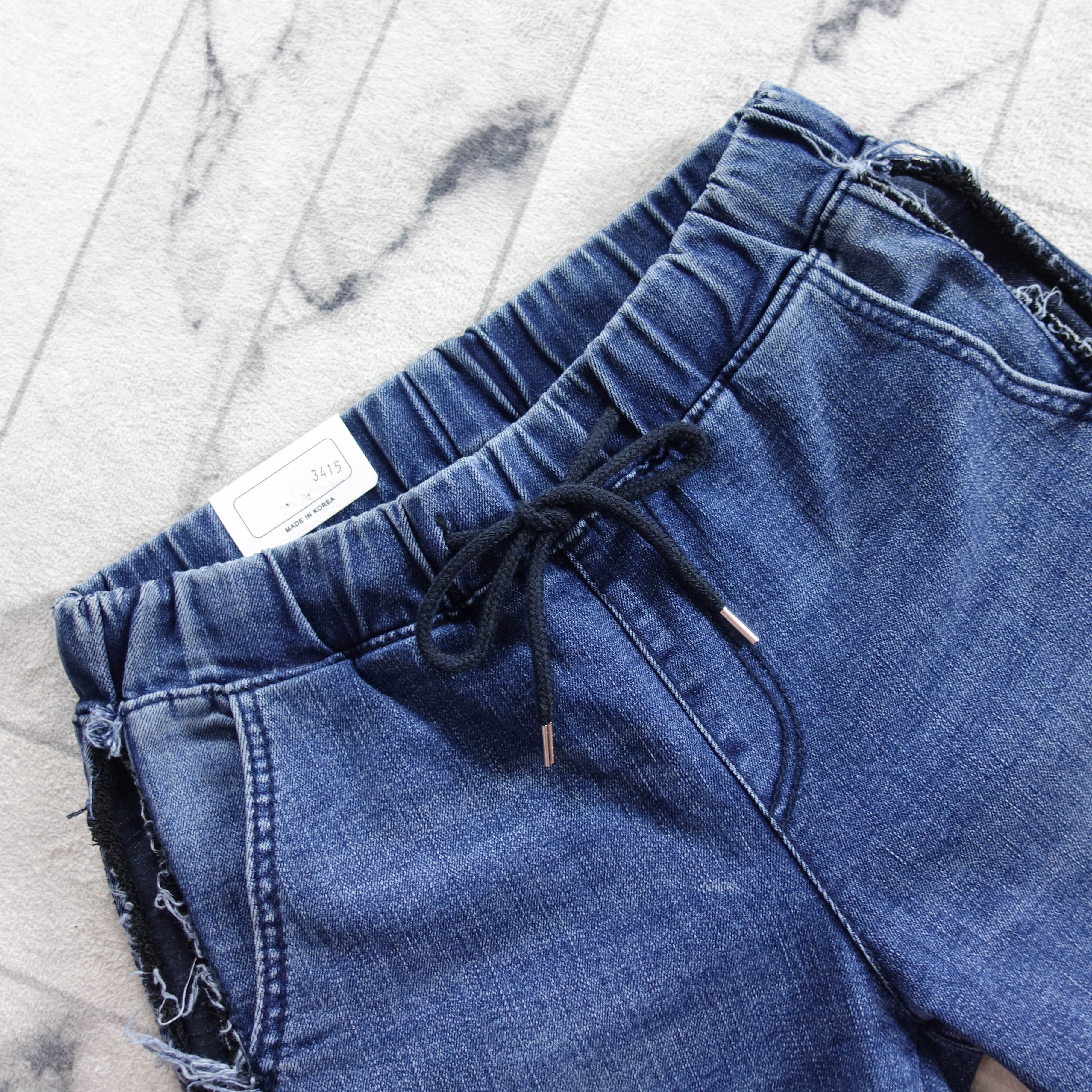 Korea Jeans Pants line bending jeans men's coor