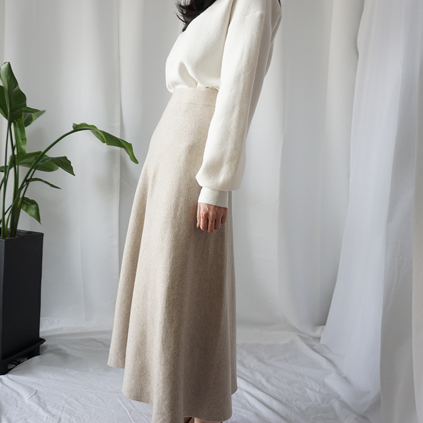 Winter Flare Knit Skirt Ront Hatcher Look Cody Fas