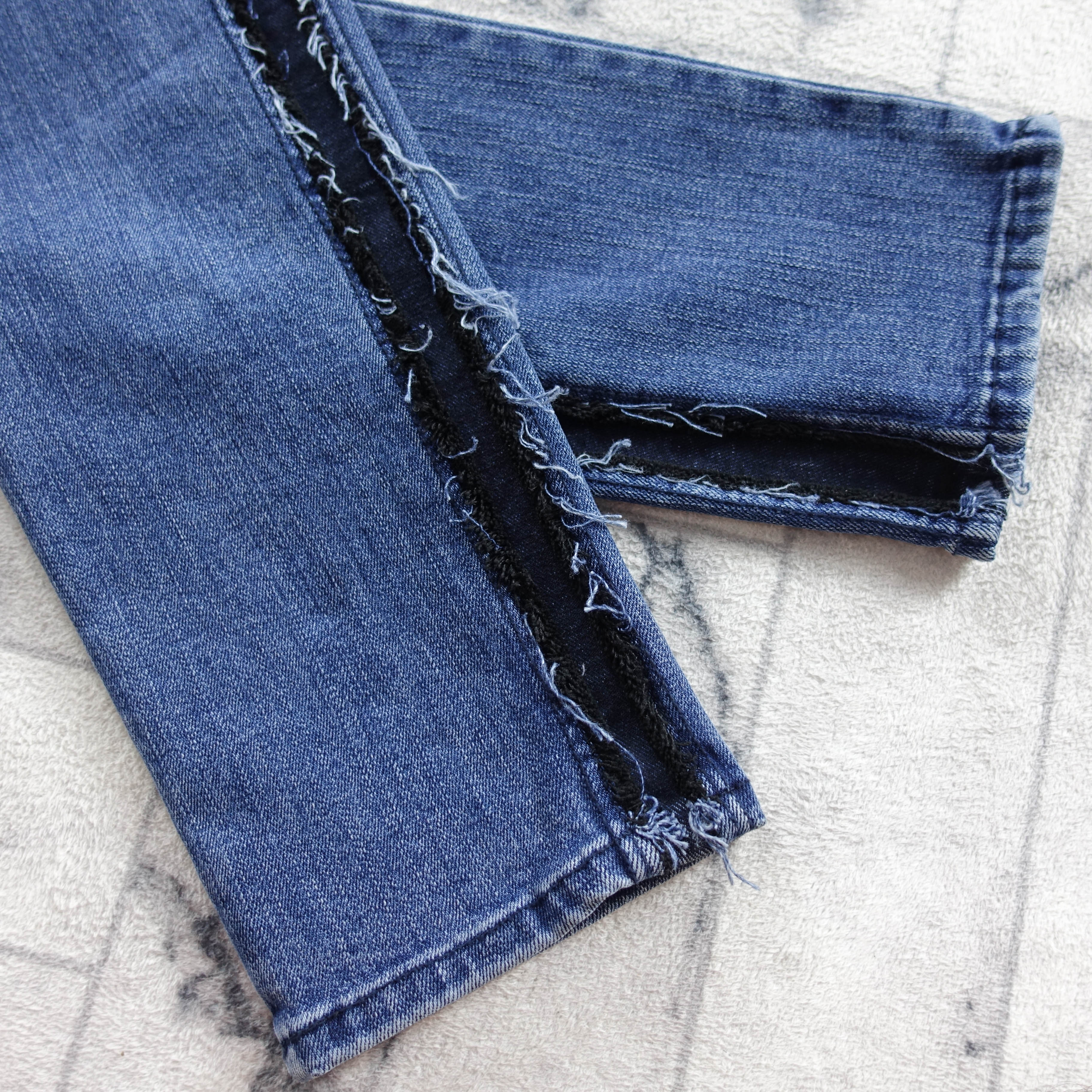 Korea Jeans Pants line bending jeans men's coor