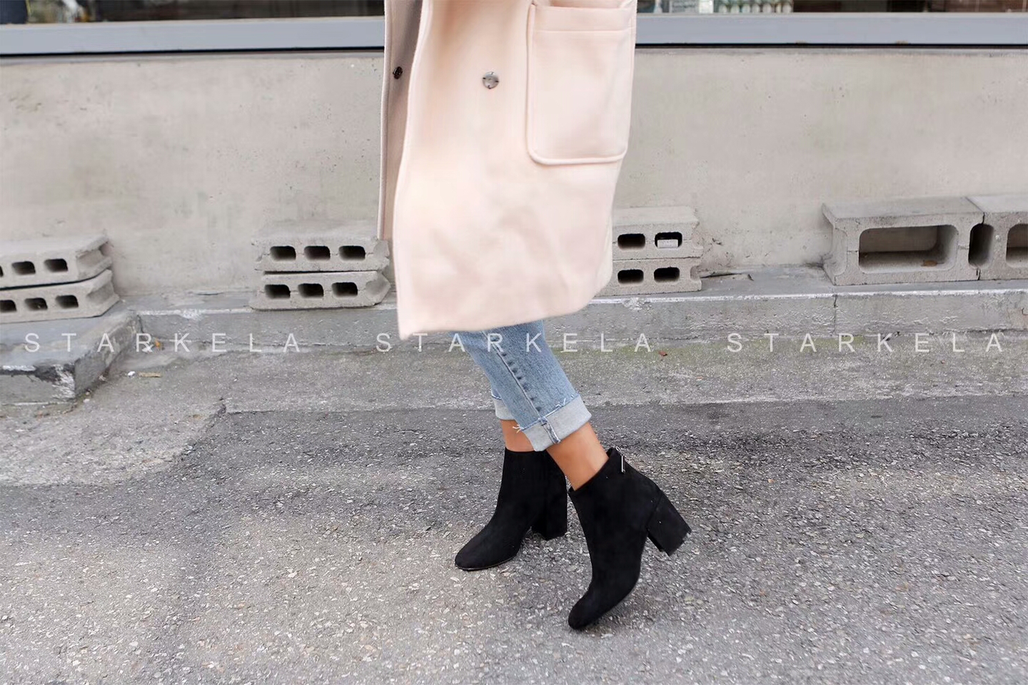 Daily Basic Zipper Angle Boots 30's Women's 