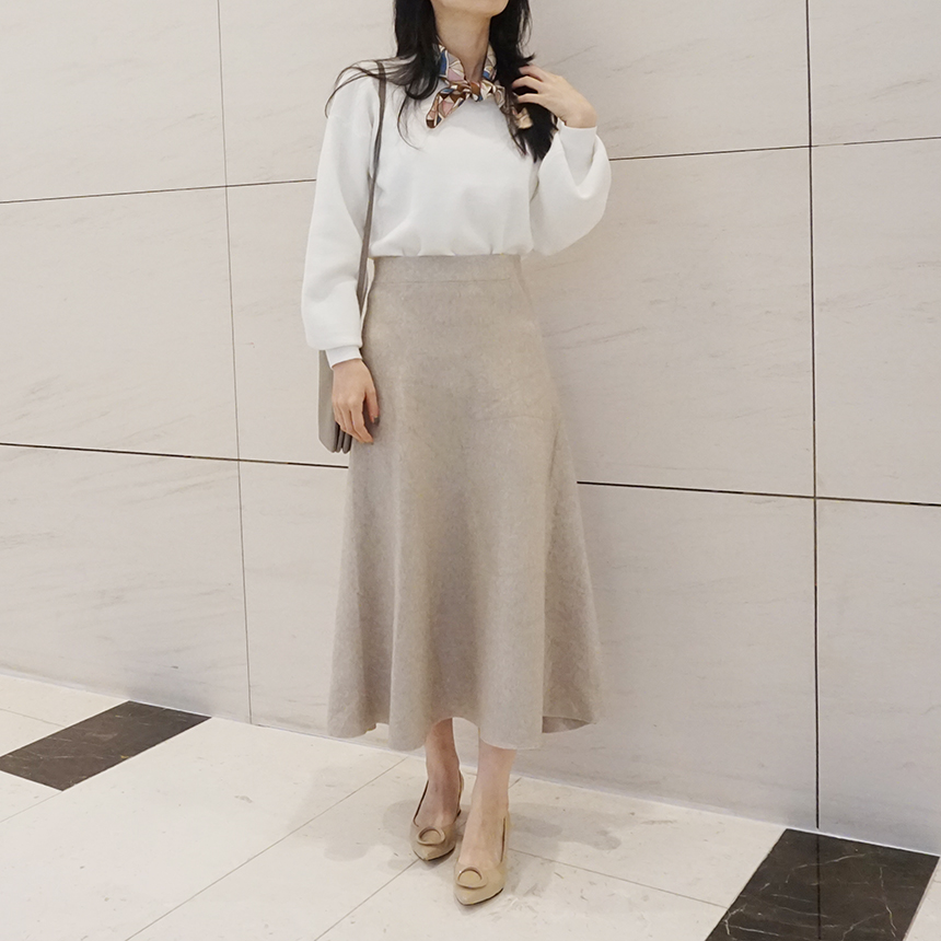 Winter Flare Knit Skirt Ront Hatcher Look Cody Fas