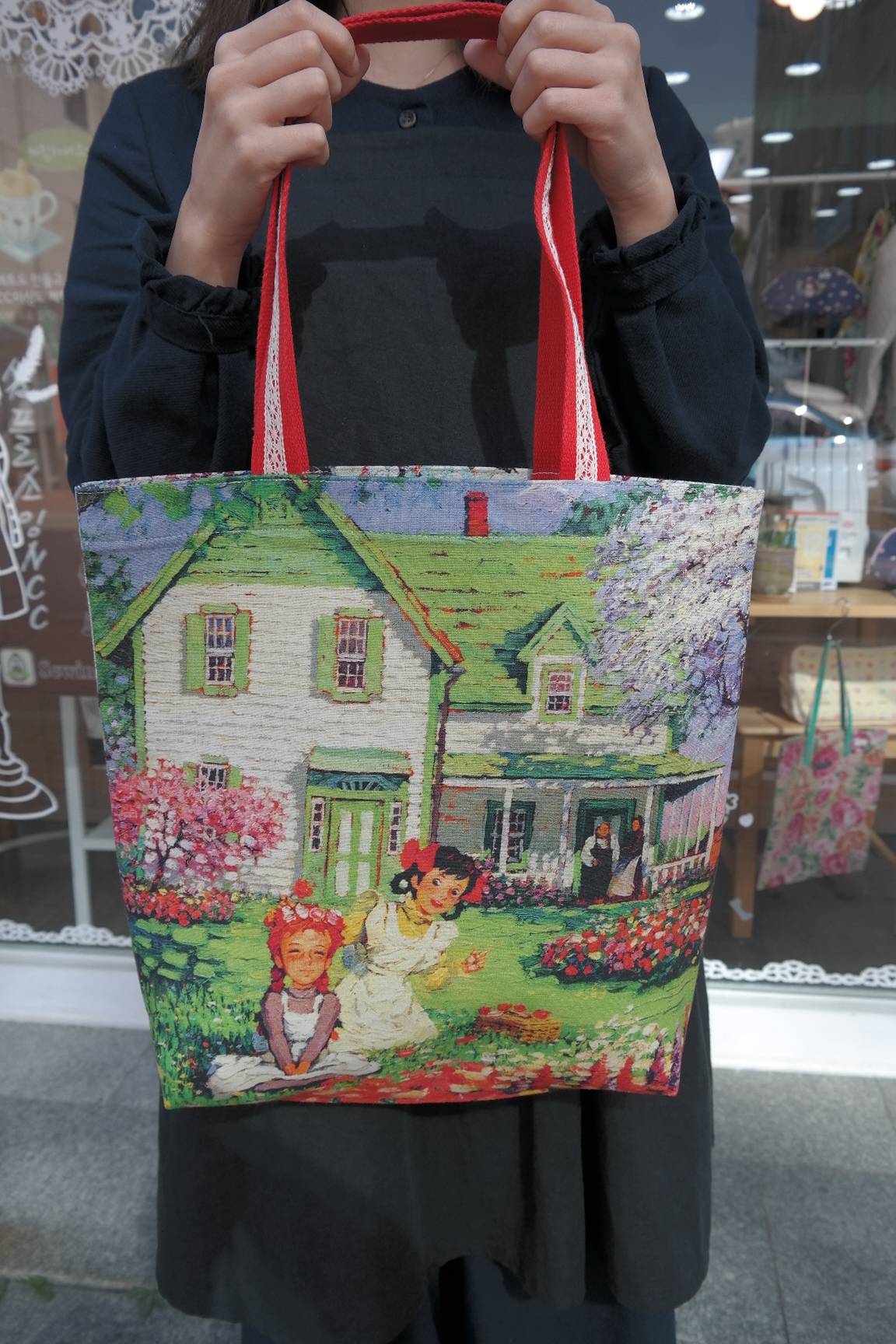 Red hair and eco bag 2