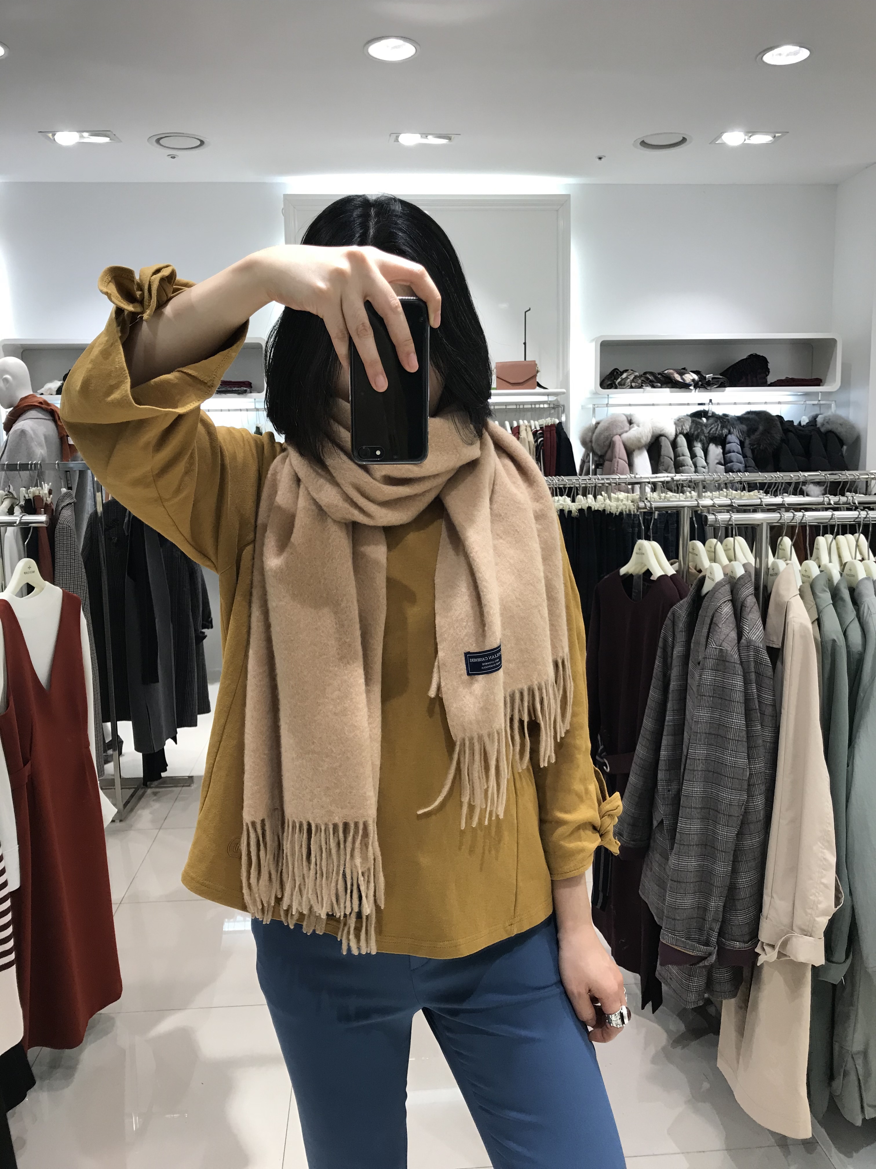 Nash scrap gobl Mongolian 100 cashmere scarf n164p