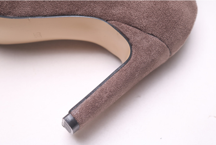 Fleur Rouge Suede Span Sax Angle Boots 9cm Ankle 2