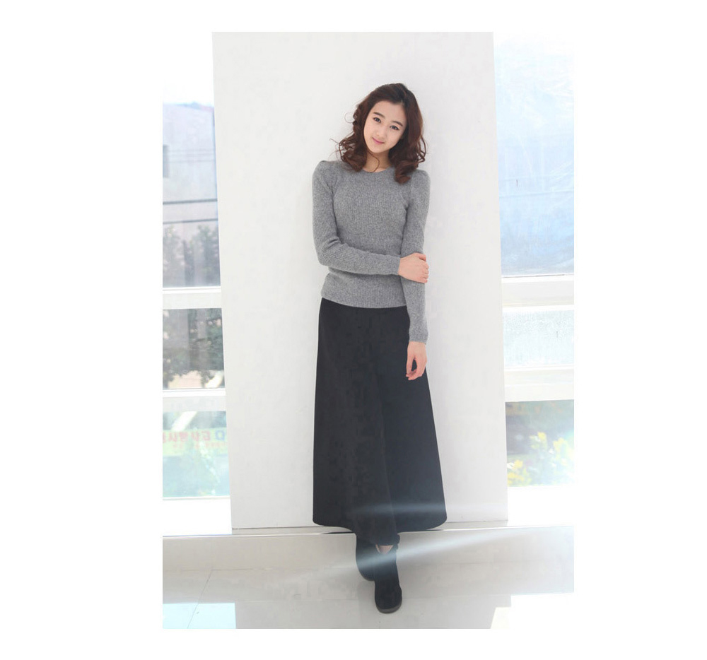 Brushed flared skirt Madeleine A line Winter long 
