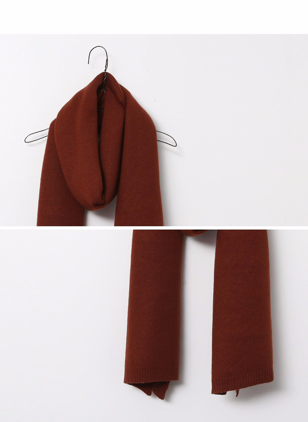 Basic Knitted Plain Shawl Scarf 13color Autumn Wom