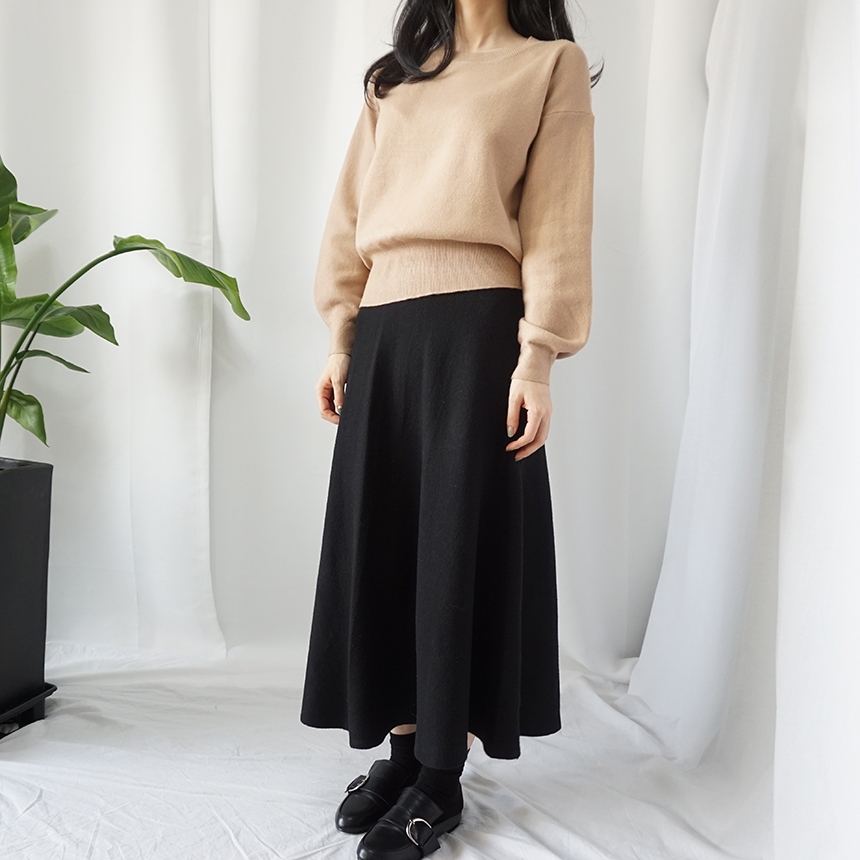 Winter Flare Knit Skirt Ront Hatcher Look Cody Fas
