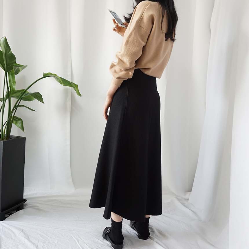 Winter Flare Knit Skirt Ront Hatcher Look Cody Fas