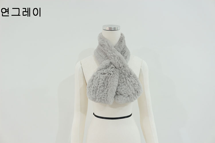 Rex rabbit hair shawl pretty girl muffler