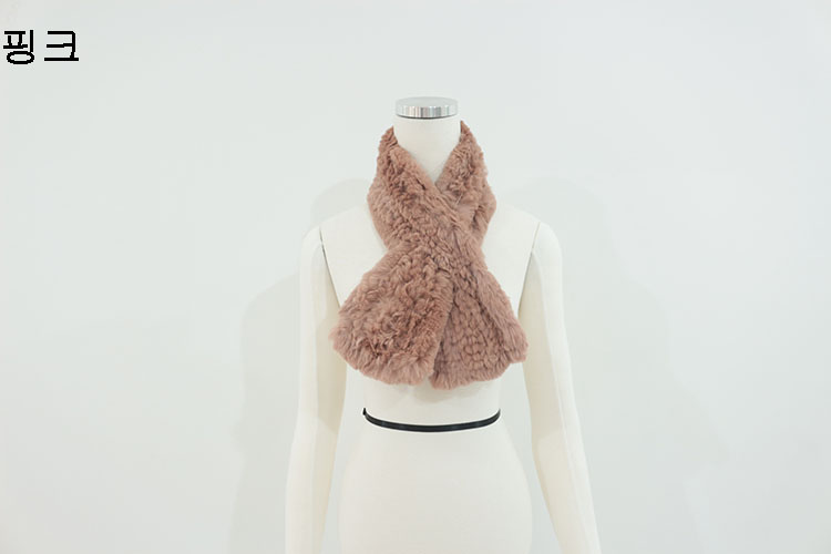 Rex rabbit hair shawl pretty girl muffler
