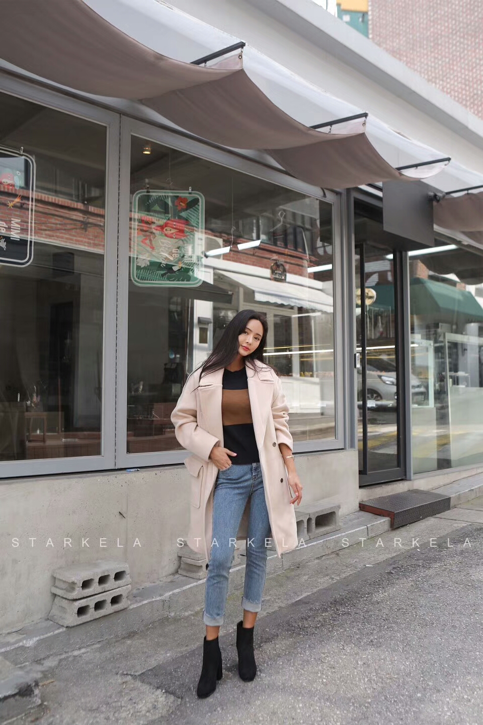 Daily Basic Zipper Angle Boots 30's Women's 