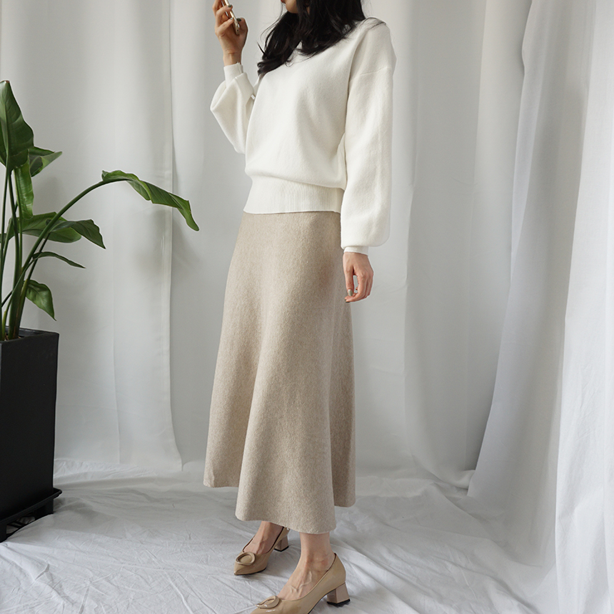 Winter Flare Knit Skirt Ront Hatcher Look Cody Fas
