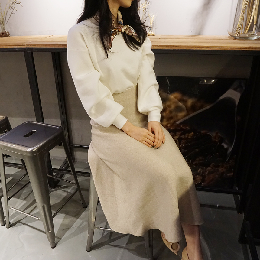 Winter Flare Knit Skirt Ront Hatcher Look Cody Fas