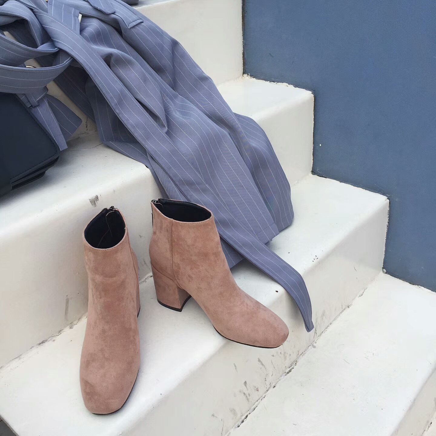 Daily Basic Zipper Angle Boots 30's Women's 