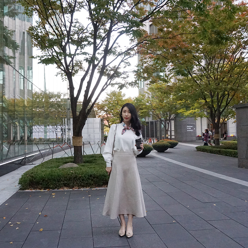 Winter Flare Knit Skirt Ront Hatcher Look Cody Fas